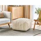 Beliani Pouffe ALMATTI Fabric Beige