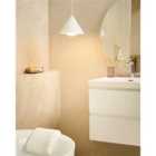 Beliani Pendant Lamp LEYRE Metal White