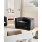 Beliani Armchair LEIREN Fabric Black