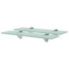 vidaXL Floating Shelves 2 pcs Glass 40x20 cm 8 mm
