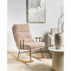 Beliani Rocking Chair ESKELIN Reclining Boucle Beige