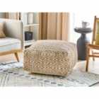 Beliani Pouffe MASKI Fabric Beige