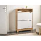 Beliani Shoe Storage Cabinet GATTON Light Brown