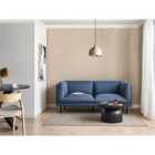 Beliani Sofa 2 Seater VORGOD Fabric Dark Blue