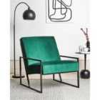 Beliani Armchair DELARY Velvet Emerald Green