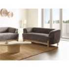 Beliani Sofa 2 Seater ALNOR Chenille Brown