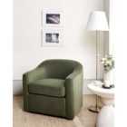 Beliani Swivel Armchair MAGNOR Fabric Dark Green