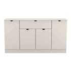Welcome Furniture Ltd Bora 4 Door 1 Drawer Wide Sideboard in Kashmir Matt - Ready Assembled