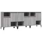 Vidaxl Sideboards 3 Pcs Grey Sonoma 60X35X70 Cm Engineered Wood
