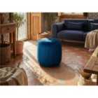 Beliani Pouffe SELBY Velvet Blue
