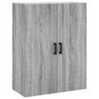 Vidaxl Wall Mounted Cabinet Grey Sonoma 69.5X34X90 Cm