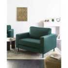 Beliani Armchair SAVALEN Velvet Dark Green