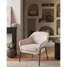 Beliani Armchair VEDDIGE Fabric Beige