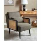 Beliani Armchair ORUM Fabric Dark Green