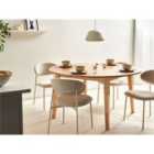 Beliani Dining Table HUNTLEY Light Oak 140 cm 140 cm