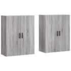 Vidaxl Wall Mounted Cabinets 2 Pcs Grey Sonoma 69.5X34X90 Cm