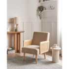 Beliani Armchair HOJBY Boucle Sand Beige