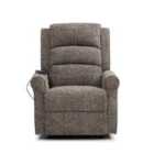 Sorrel Recliner Chair Twin Motor New Grey Chenille
