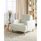 Beliani Armchair TUVE Fabric Off-White