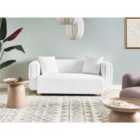 Beliani Sofa 2 Seater LILLEROD Fabric White