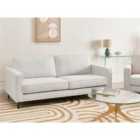 Beliani Sofa 3 Seater SAVALEN Fabric Off-White