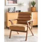 Beliani Armchair KISA Velvet Brown