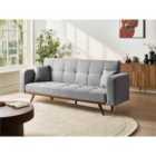 Beliani Sofa Bed 3 Seater HJULBY Grey