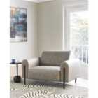 Beliani Armchair ASKIM Fabric Light Grey