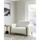 Beliani Armchair ASKIM Boucle White