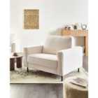 Beliani Armchair SAVALEN Boucle White