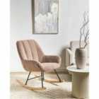 Beliani Rocking Chair KINNO Boucle Beige
