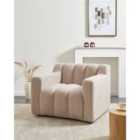 Beliani Armchair AGERUP Boucle Beige