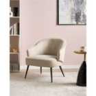 Beliani Armchair KAYLA Boucle Light Beige
