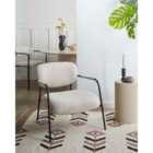 Beliani Armchair AUSVIKA Fabric Light Beige