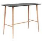vidaXL Bar Table Black 120x60x105 cm