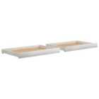Vidaxl Day Bed Drawers 2 Pcs White Solid Pinewood