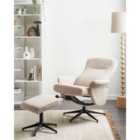 Beliani Recliner Chair JAPET Boucle Beige