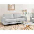 Beliani Sofa 3 Seater SAVALEN Fabric Light Grey