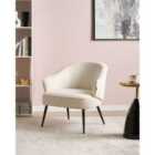 Beliani Armchair KAYLA Boucle Off-White