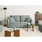 Beliani Sofa 3 Seater KUNES Fabric Light Green