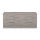 Welcome Furniture Ltd Worcester 4 Drawer Bed Box in Grey Oak - Ready Assembled