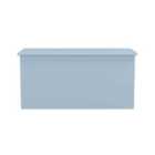 Welcome Furniture Ltd Plymouth Blanket Box in Denim Blue - Ready Assembled