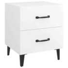 vidaXL Bedside Cabinet White 40x35x47.5 cm