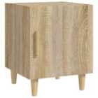 vidaXL Bedside Cabinet Sonoma Oak Engineered Wood