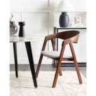 Beliani Set of 2 Dining Chairs YUBA Wood Light Grey