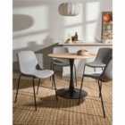 Beliani Set of 4 Dining Chairs TILLER Grey