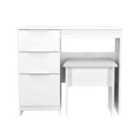 Welcome Furniture Ltd Plymouth 2 Piece Set - Vanity, Stool in White Matt - Ready Assembled