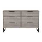 Welcome Furniture Ltd Hong Kong 6 Drawer Wide Chest in Grey Oak - Ready Assembled