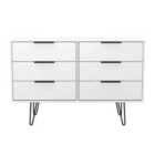 Welcome Furniture Ltd Hong Kong 6 Drawer Wide Chest in White Matt - Ready Assembled