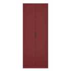 Welcome Furniture Ltd Hong Kong Tall Double Wardrobe in Red Matt - Ready Assembled